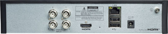 Powertech PT-1595 Устройство за запис HVR с 4 канала с Анализ Full HD+