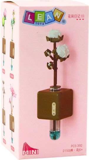 Building Blocks Cotton Flower Branch in a Vial for 6+ Years 392 Pieces