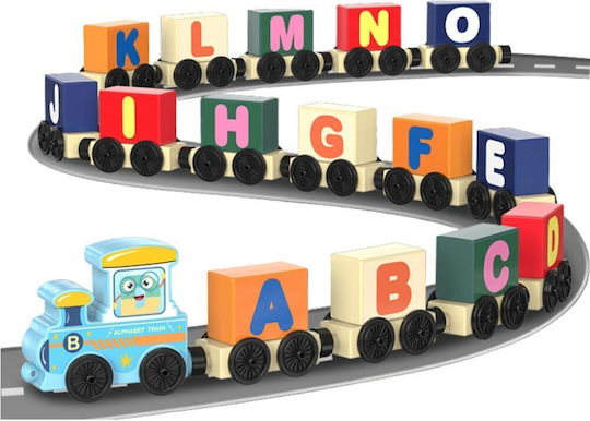 Lean Toys Τουβλάκια Train Letters & Numbers για 3+ Ετών 16τμχ