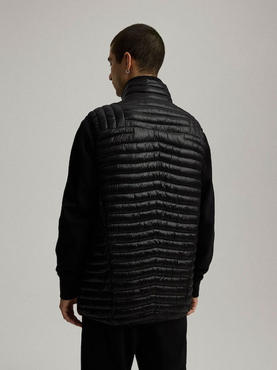 Ärmellose Winterjacke Schwarz