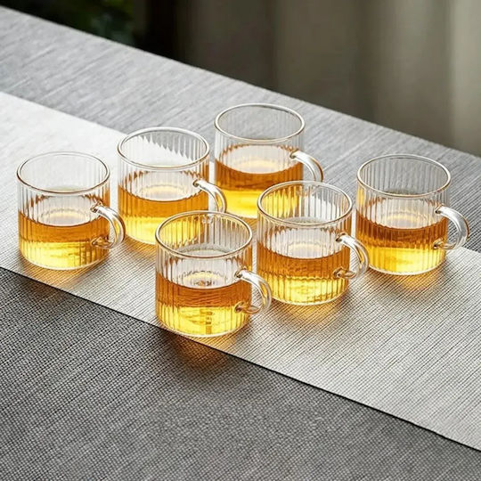 Set Cesti Maro Din Sticlă Transparente 120ml 6 Bucăți