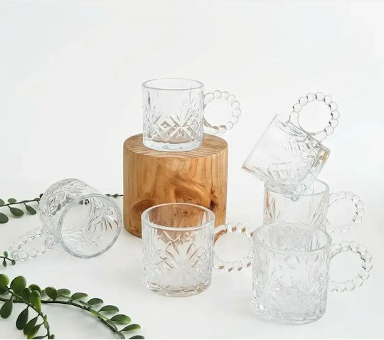 Set Cesti Maro Din Sticlă Transparente 110ml 6 Bucăți