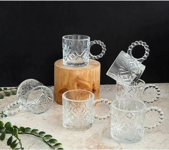 Set Cesti Maro Din Sticlă Transparente 110ml 6 Bucăți
