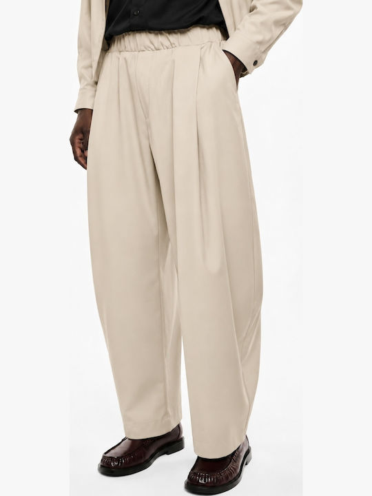 Men's Baggy Beige Trousers