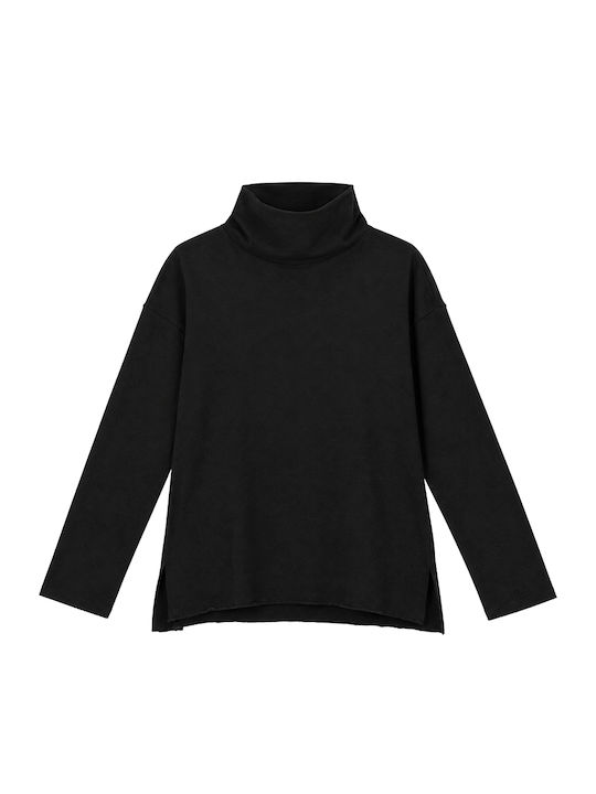 Damen Bluse Langärmelig Schwarze