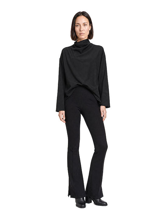 Damen Bluse Langärmelig Schwarze