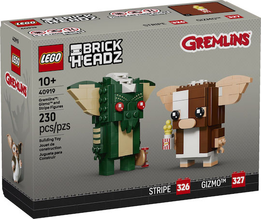 LEGO Brick Headz Gremlins Gizmo și Stripe Figurine pentru 10+ Ani 230 buc