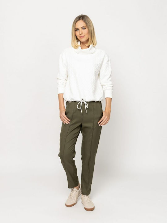 Women's Cotton Turtleneck White