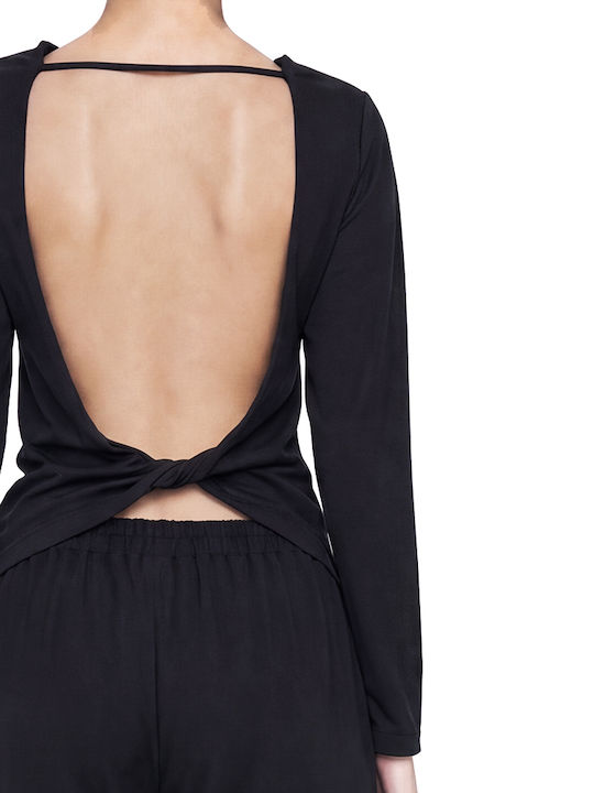 Women's Blouse Long Sleeve Black