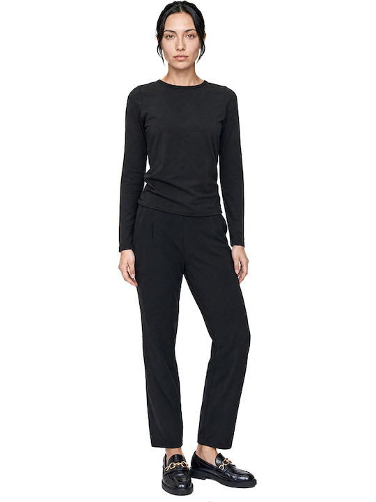Women's Blouse Long Sleeve Black