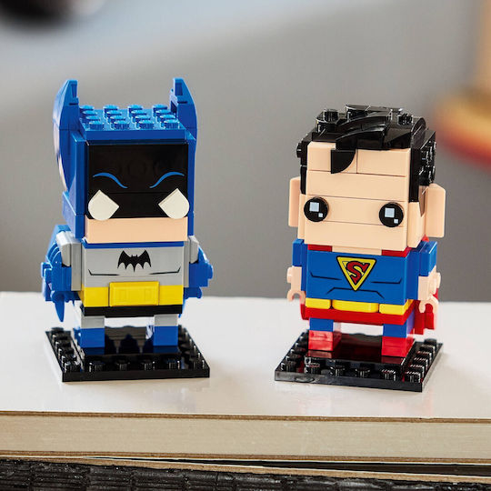 LEGO Brick Headz Superman și Batman din Epoca de Aur pentru 10+ Ani 218 buc