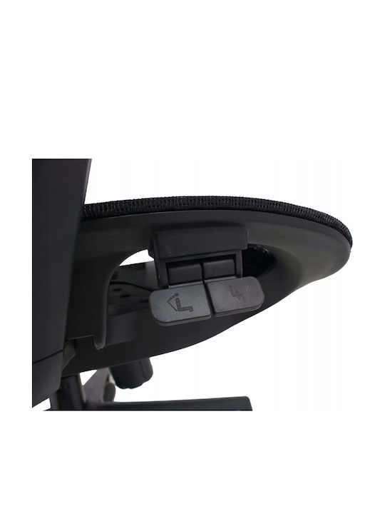 Cortek Vision Bürostuhl mit Einstellbaren Armen Schwarz und Blau