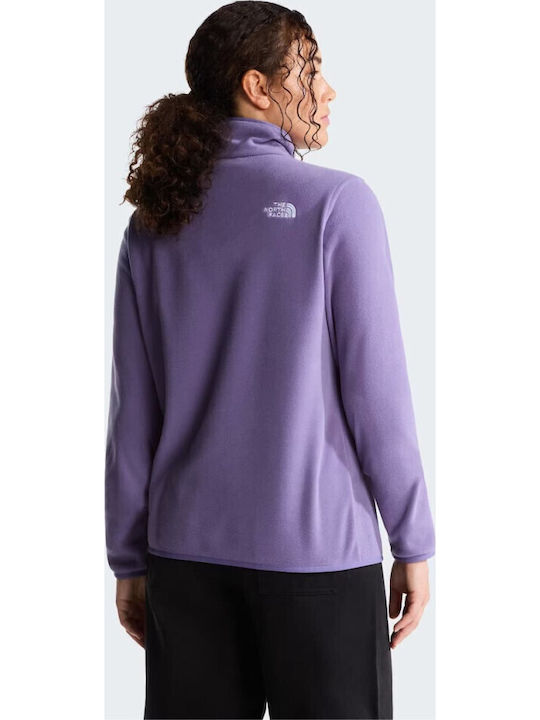 Glacier 1/4 Winter Damen Fleece Bluse Wandern mit Reißverschluss Grounded Pflaume