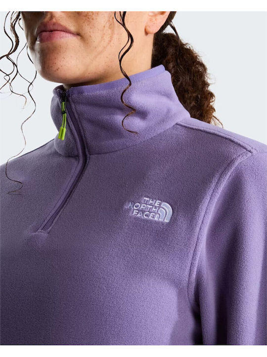 Glacier 1/4 Winter Damen Fleece Bluse Wandern mit Reißverschluss Grounded Pflaume