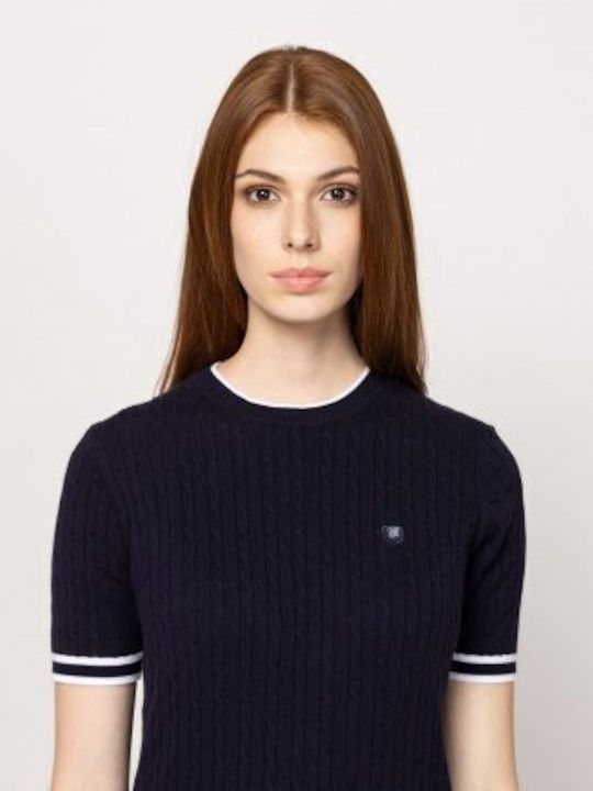 Women's Cotton Sweater Navy