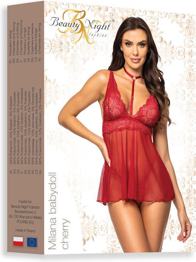 Milana Babydoll Cireșe Beauty Night Bn6759 Ean 5903031784701