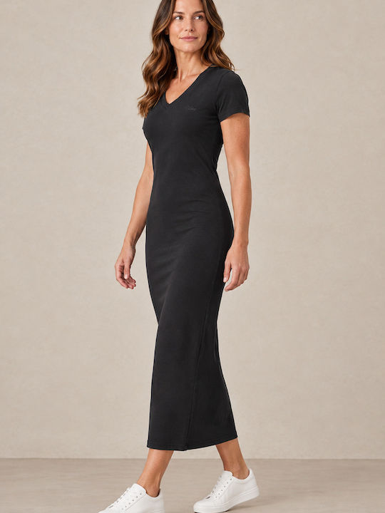 Summer Maxi T-Shirt Dress Black