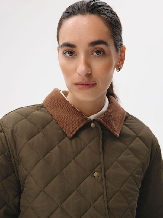 Barnis Women's Jacket for Spring/Autumn Khaki