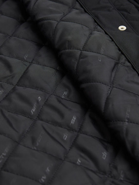 Ardami Lang Damen Jacke für Frühling - Herbst Schwarz