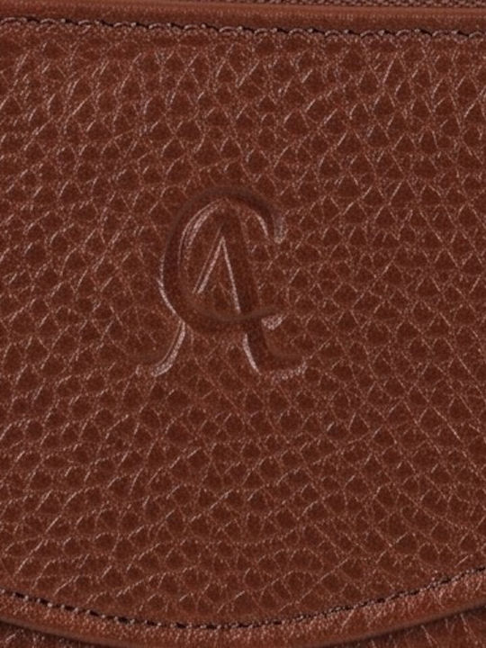 Leather Men's Handbag Tabac Brown