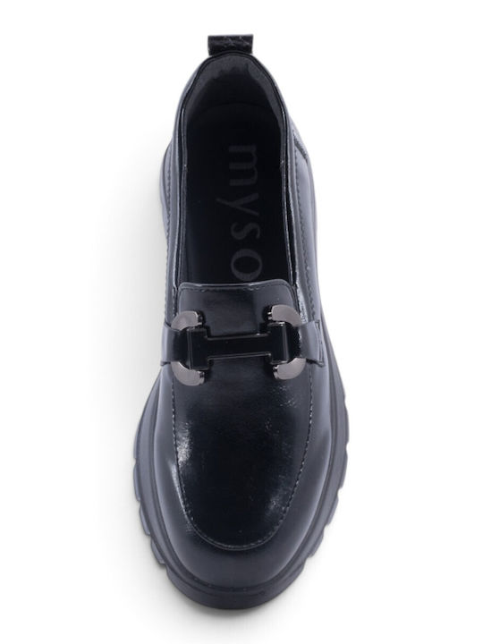 Mocasini Dama Loafers Negru Culoare Full Face