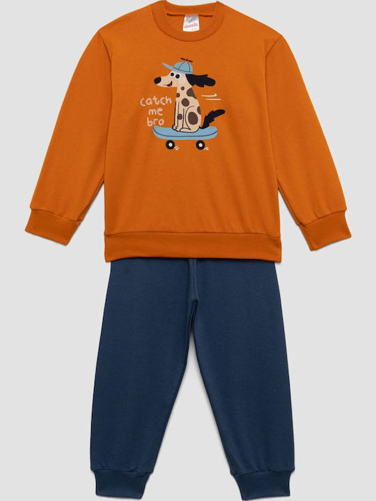 Minerva Kinder-Nachtwäsche Winter Orange Catch Me Bro