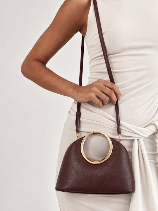 Fabric Women's Handbag Crossbody Brown