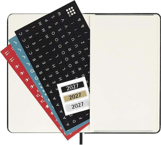Moleskine Седмична Агенда 2027 Черна 9x14см.