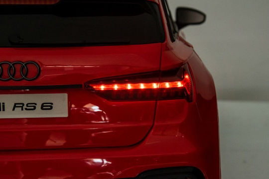 Audi RS6 Μονοθέσιο με Τηλεκοντρόλ 12 Volt Κόκκινο για 3+ Ετών 11965