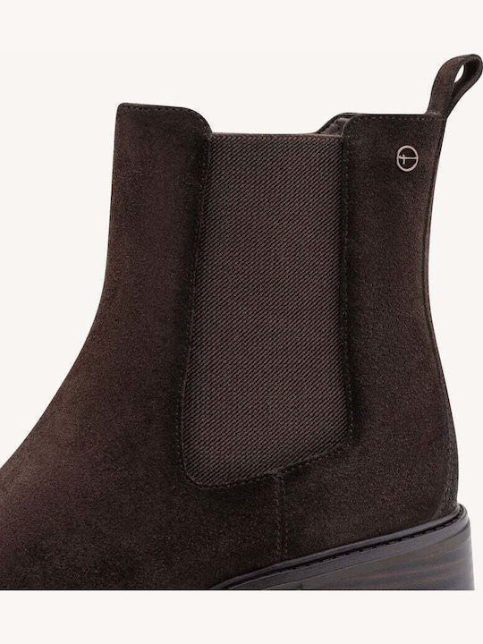 Leder Damen Stiefeletten Braun