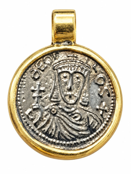 Senzio Belibasakis Charm Talisman Constantine from Gold Plated Silver