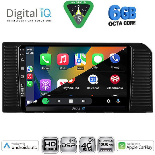 Digital IQ Автомобилна Аудио Система за Toyota Prado 2023 (Bluetooth/USB/Вграден Wi-Fi/GPS/Apple CarPlay/Android Auto) с Touch Screen 10"