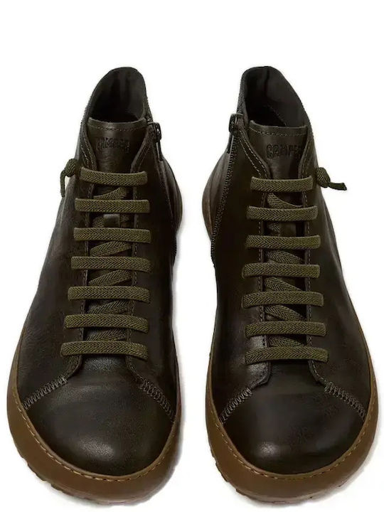 Peu Serra Leder Herrenstiefel Grüne