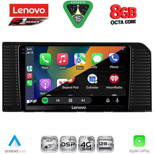 Lenovo Sistem Audio Auto pentru Toyota Prado 2023 Bluetooth USB Wi-Fi GPS Apple CarPlay Android Auto cu Ecran Tactil 10"