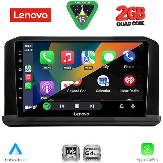 Lenovo Car Audio System for Nissan Navara 2025 (Bluetooth/USB/WiFi/GPS/Apple CarPlay/Android Auto) with 10" Touch Screen