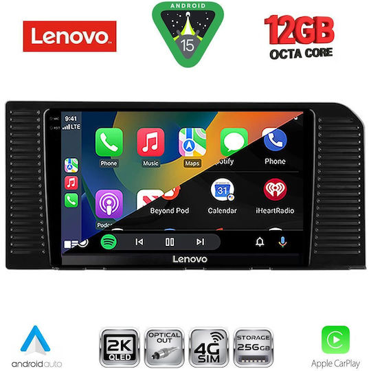 Lenovo Автомобилна Аудио Система за Toyota Prado 2023 (Bluetooth/USB/Вграден Wi-Fi/GPS/Apple CarPlay/Android Auto) с Touch Screen 10"