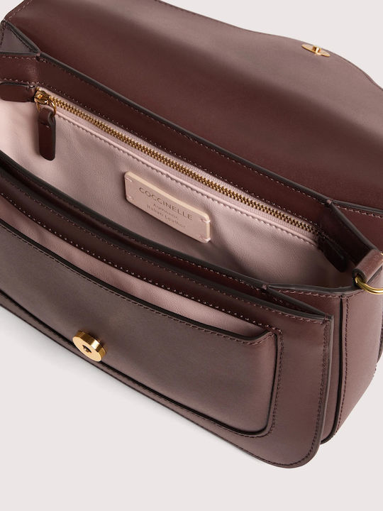 Leather Women's Shoulder / Crossbody Bag Burgundy