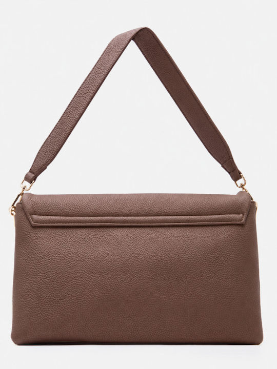 Fabric Women's Shoulder Crossbody Brown Bag