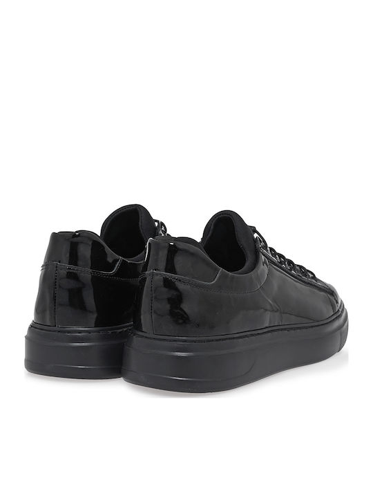 Men's Black Patent Sneakers