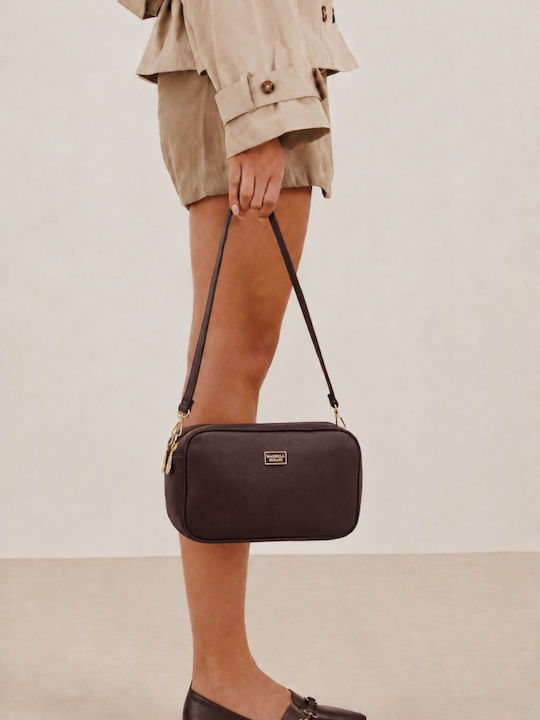 Urban Style Fabric Women's Shoulder Crossbody Brown Bag