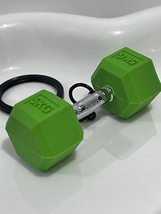 Schlüsselanhänger Grüner Hantel Barbell 10kg