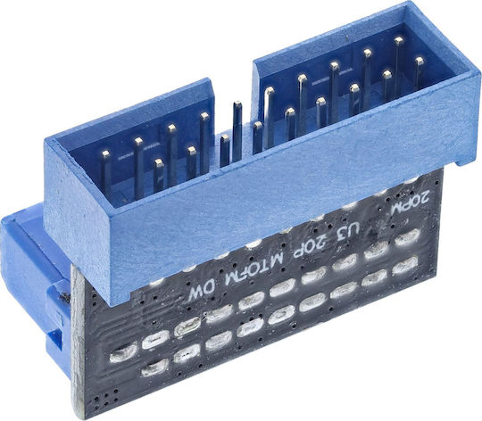 InLine Адаптер Usb 3.0 19-pin 33448u Ъглов Вътрешен Адаптер За Дънна Платка Мъжки Женски 5 Gbps