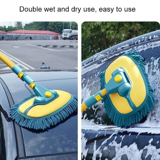 Car Wash + Drying Kit Telescopic Brush 1200gsm Microfiber Towel