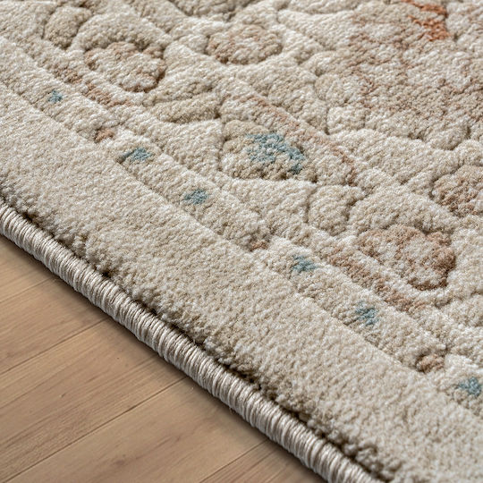 Beauty Home 9843 Wohnzimmer Teppich Rechteckig Crem Beige 133x190cm