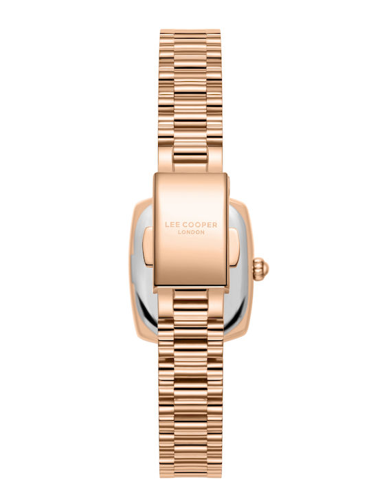 Lee Cooper Мъжки Часовник 32mm На Батерия с Розово Злато Металик Браслет