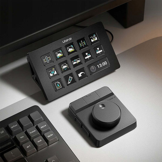 Ulanzi Controler Rotativ Comutator Video Feedback Tactil Bluetooth 5.0 D100h