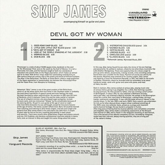 Skip James Devil Got My Woman Vinyl