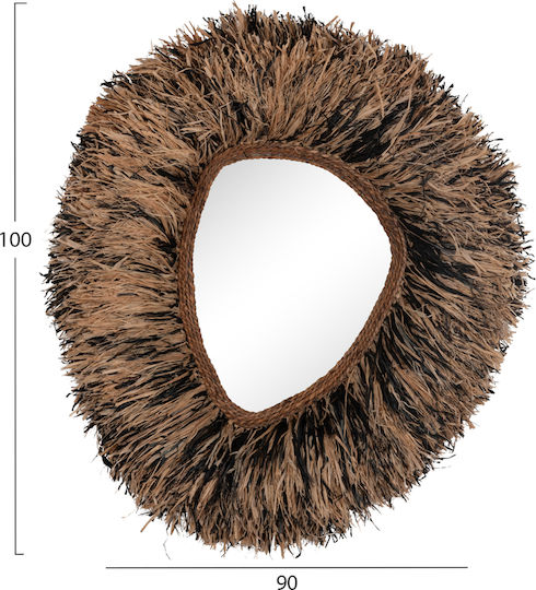 HomeMarkt HM4712 Καθρέπτης Μαύρος 100x90cm HomeMarkt HM4712 Καθρέπτης Μαύρος 100x90cm