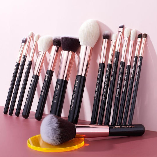 Jessup Beauty Set Profesional Cu Pensule De Machiaj Pentru Fundație 15 Bucăți