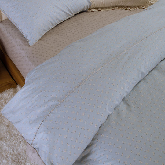 Nef-Nef Homeware Judith Комплект Одеяло Полар Единично 160x220см. Сив